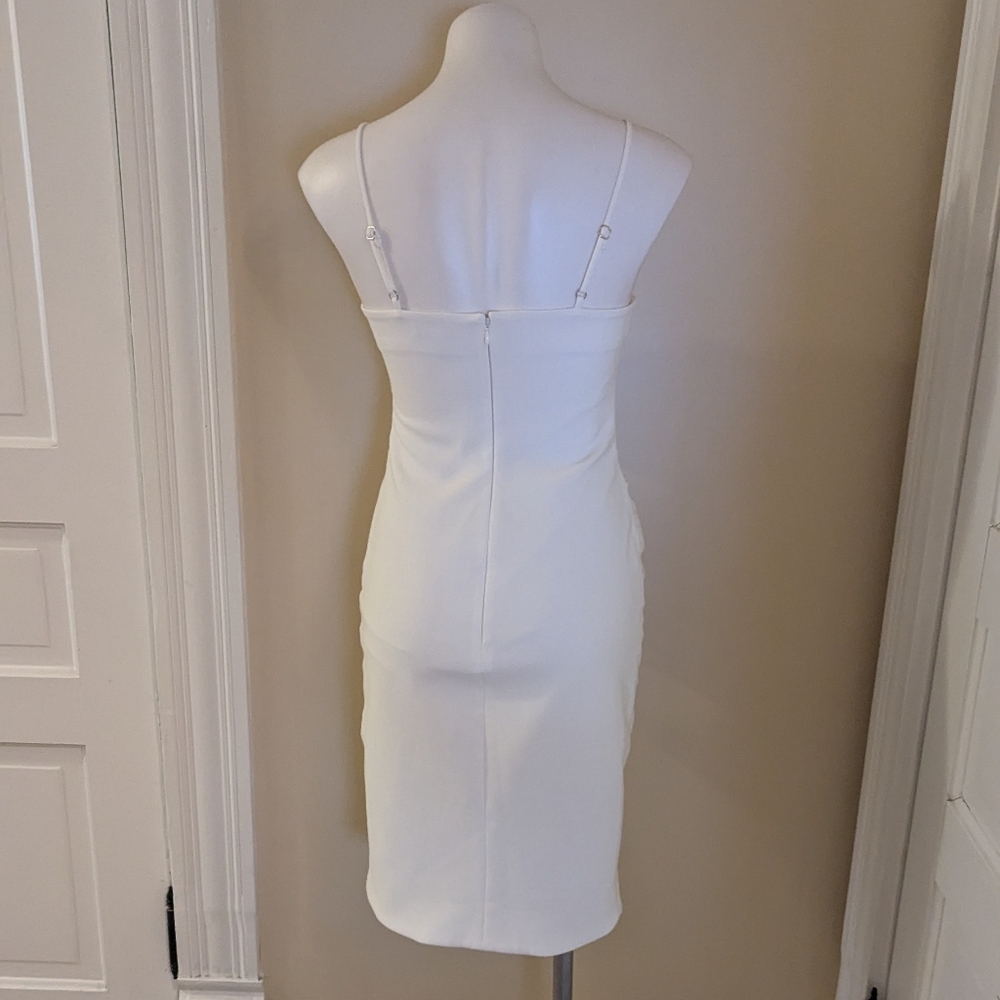 Likely White Ruffle Adjustable Spaghetti Strap Dr… - image 3